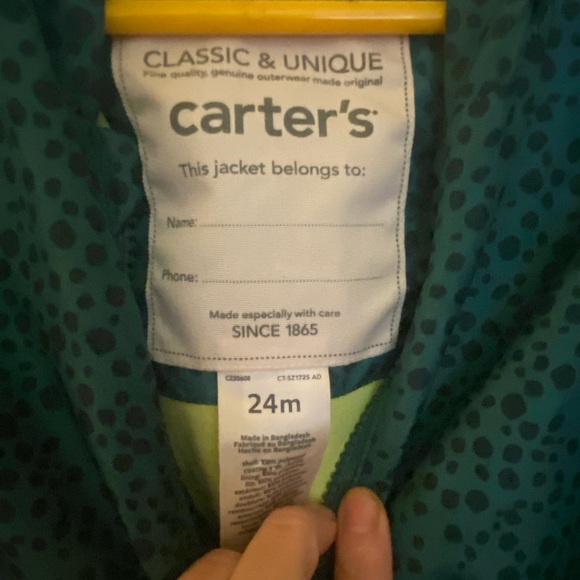 Critter Rain jacket by Carter’s - Picture 3 of 6
